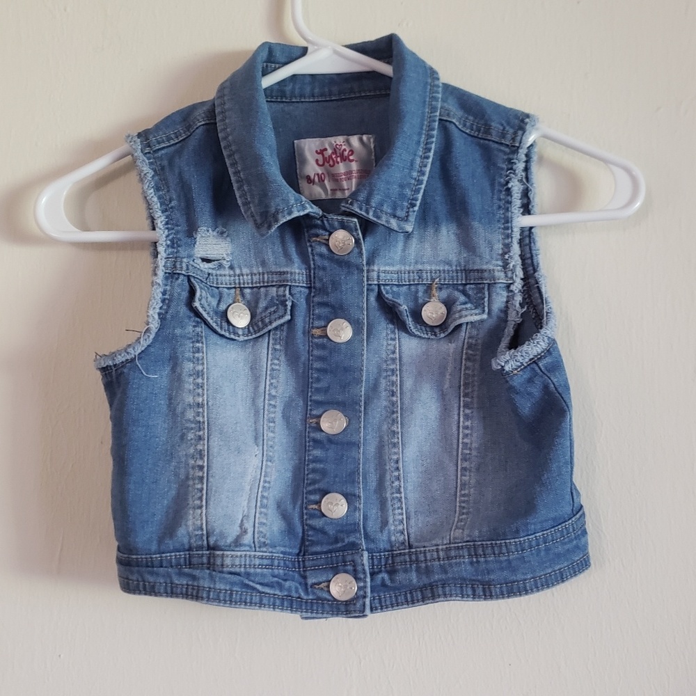 🌻Justice Denim Vest🌻